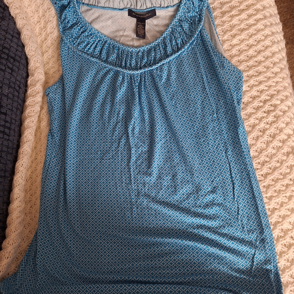 Banana Republic Turquise Blue Sleeveless Top, Size XS